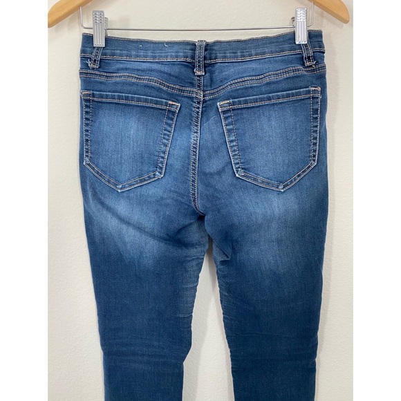 Mudd • Skinny Distressed Dark Blue Stretch Jeans - Picture 12 of 13